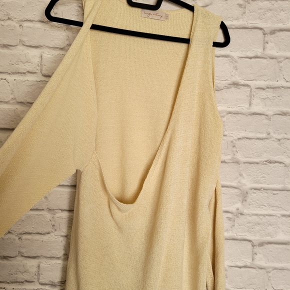 Beige by Tany wrap sleeveless sweater top size Large - Picture 5 of 10